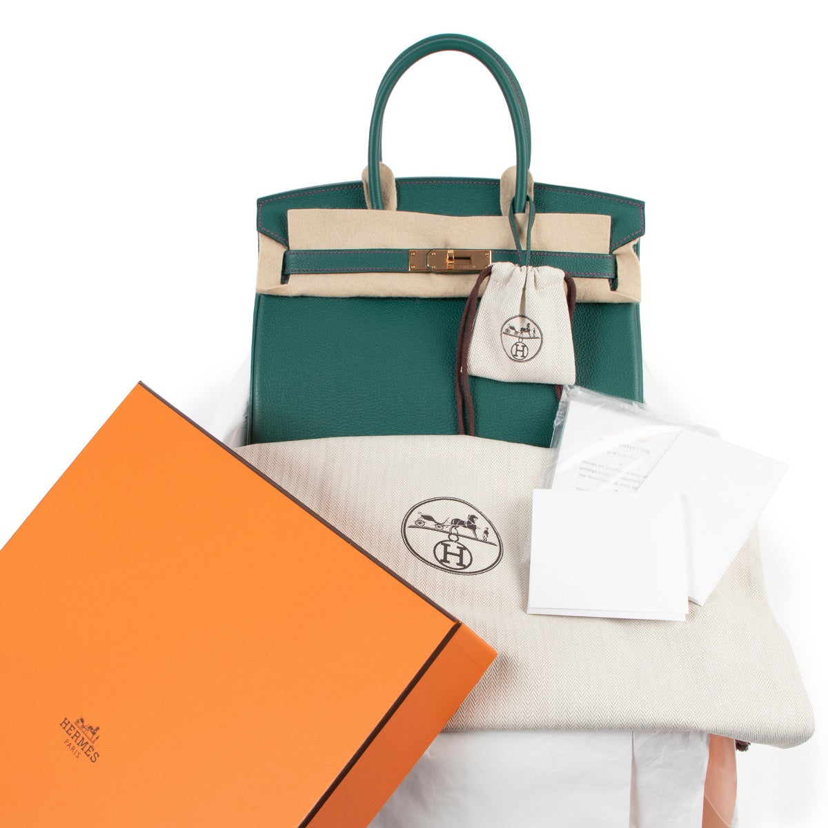 unique Hermès Malachite X Rose Pourpre Togo Birkin 30 Perso GHW