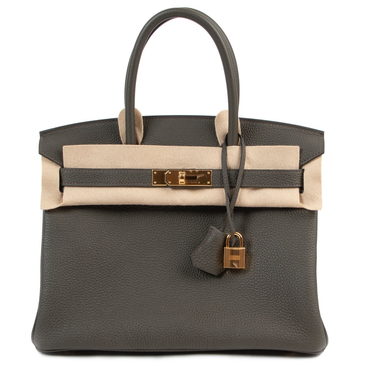 Hermès Birkin 30 Togo Vert De Gris GHW