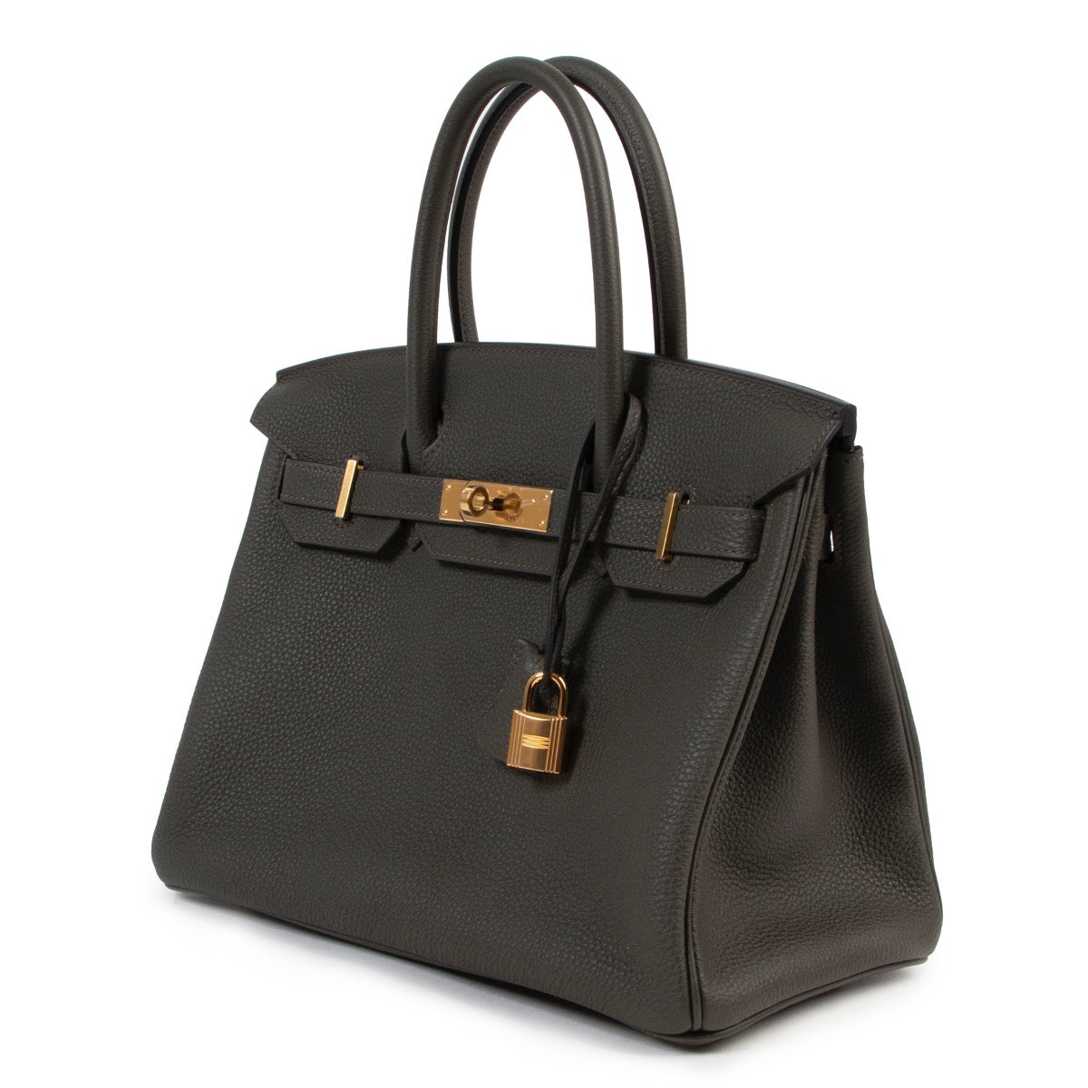 no waiting list Hermes Birkin 30 Togo Vert De Gris GHW