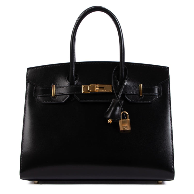 Hermès Birkin 30 Sellier Black Veau Box