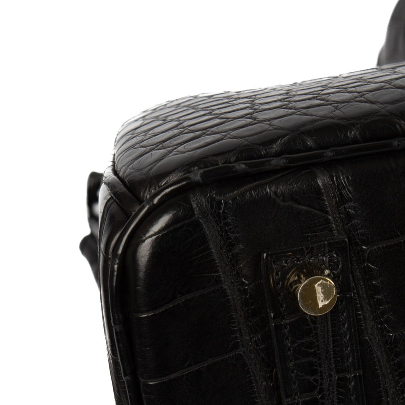 Hermès Birkin 35 Black Mat Alligator GHW