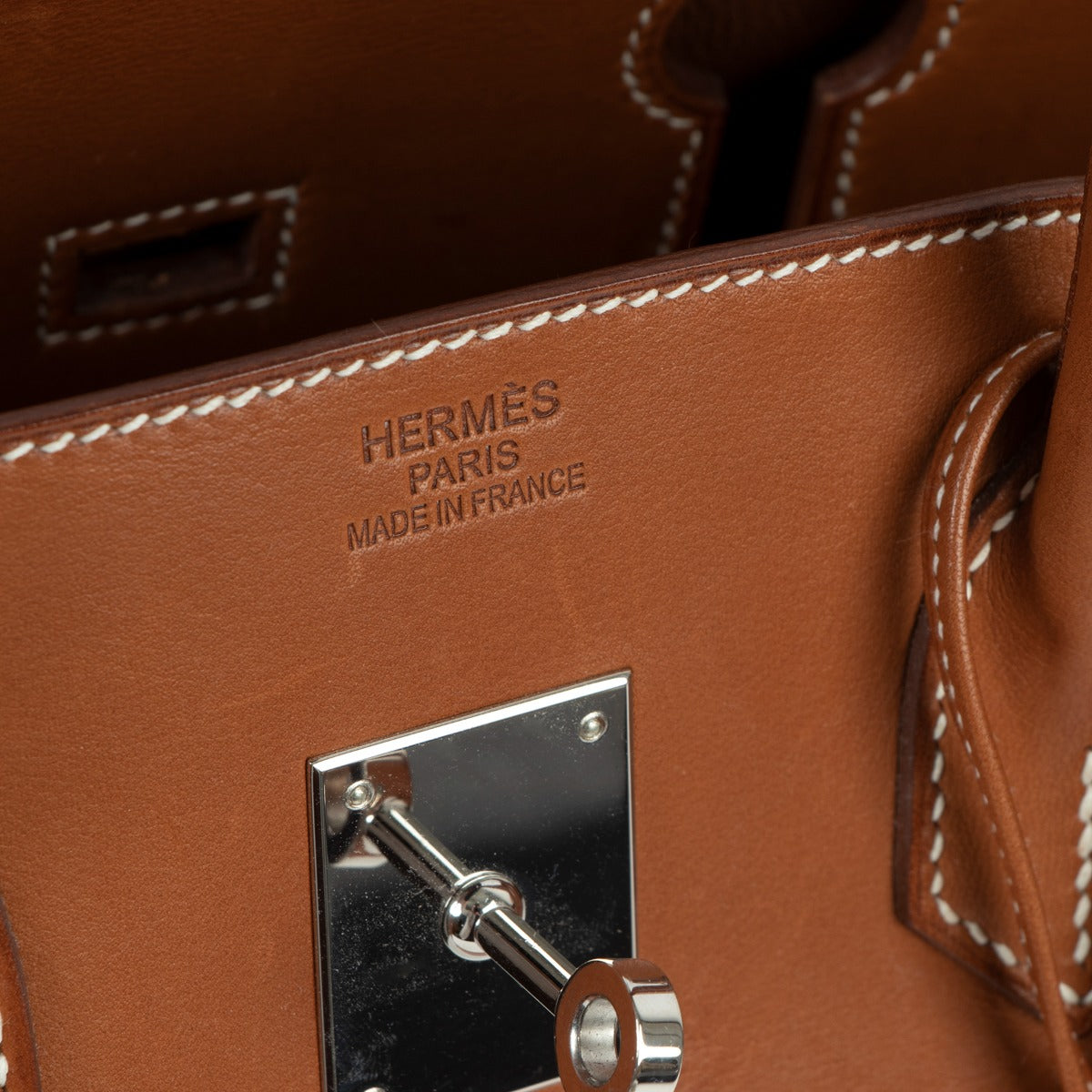 hermes birkin 35 fauve barenia logo stamp