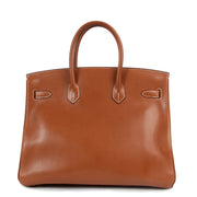 Hermès second hand birkin 35 barenia fauve