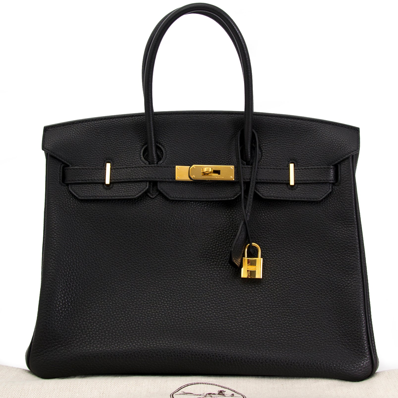 As New Hermes Birkin 35cm black togo GHW te koop bij Labellov in Antwerpen