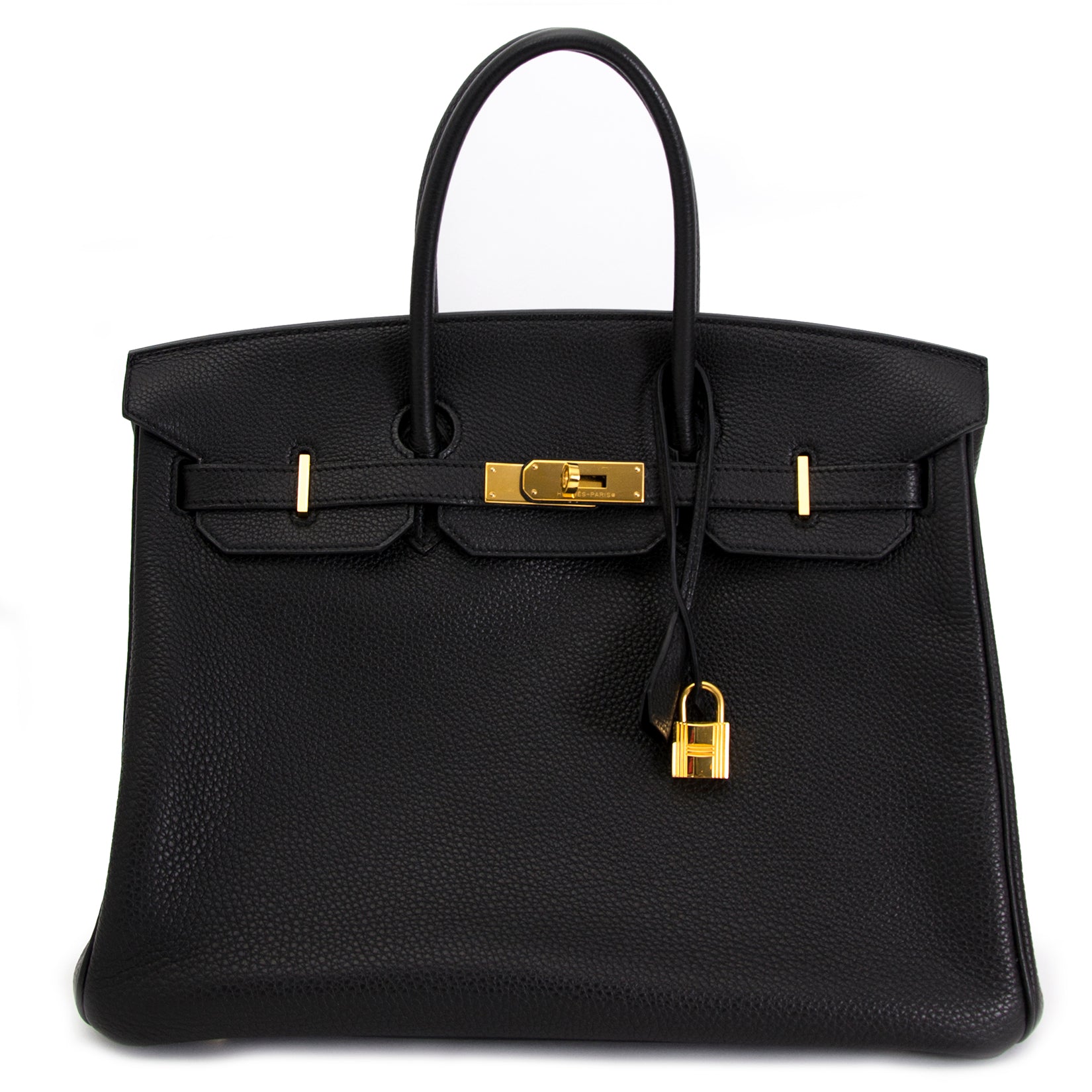 As New Hermes Birkin 35cm black togo GHW for sale online at Labellov