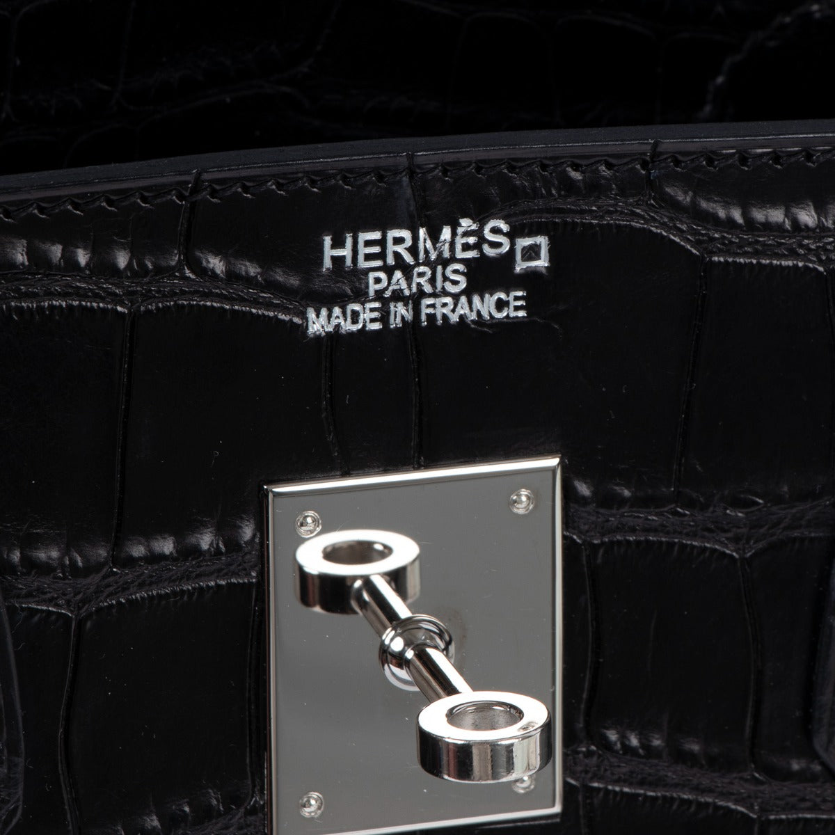 Hermès Birkin 35 Black Matte Alligator PHW