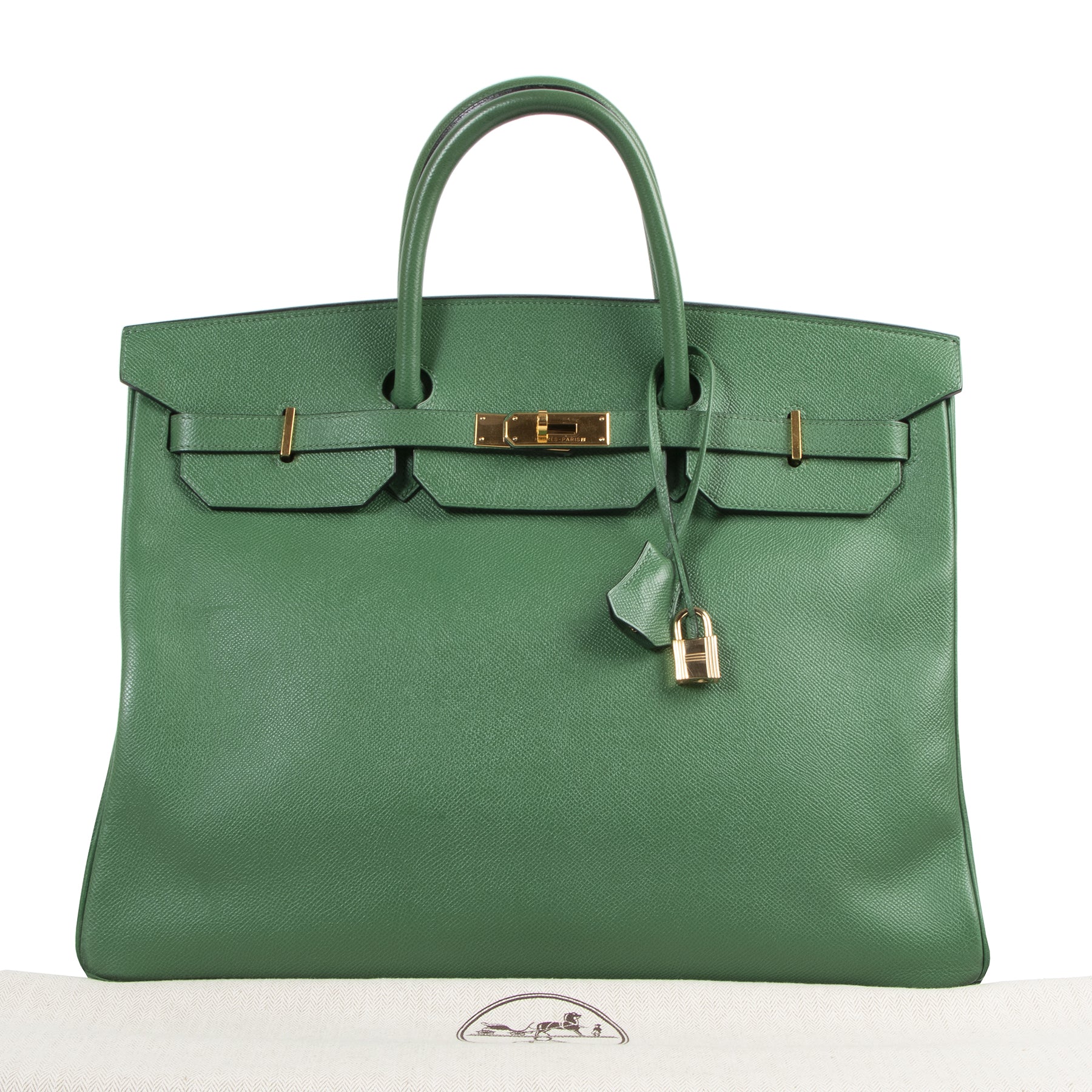 shop safe online Hermes Epsom Bengale Green Birkin 40 GHW