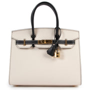 Hermès Birkin 30cm HSS Craie With Black Epsom Sellier GHW Sellier