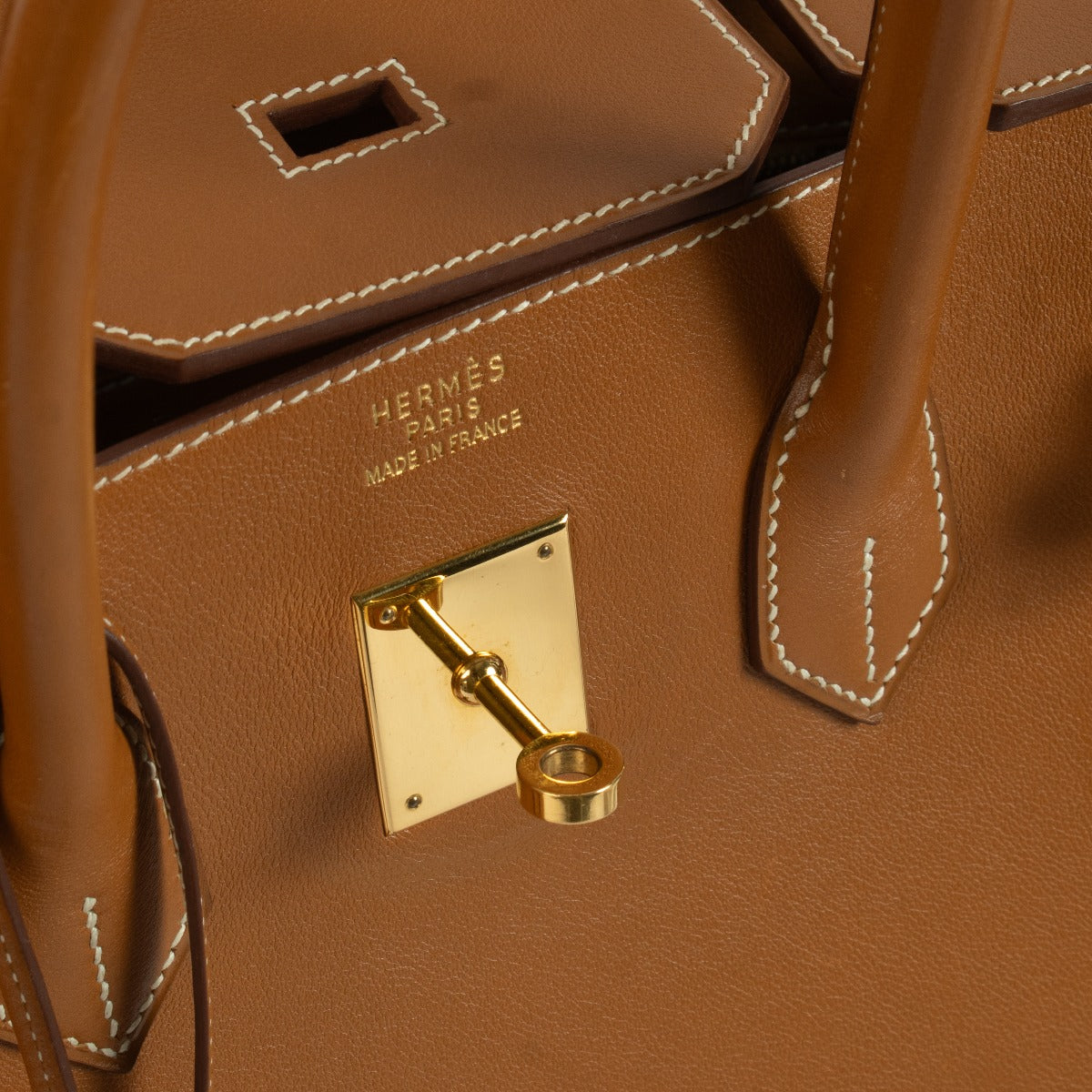 Shop vintage second hand designer luxury Hermès Birkin 35 Gold Gulliver GHW