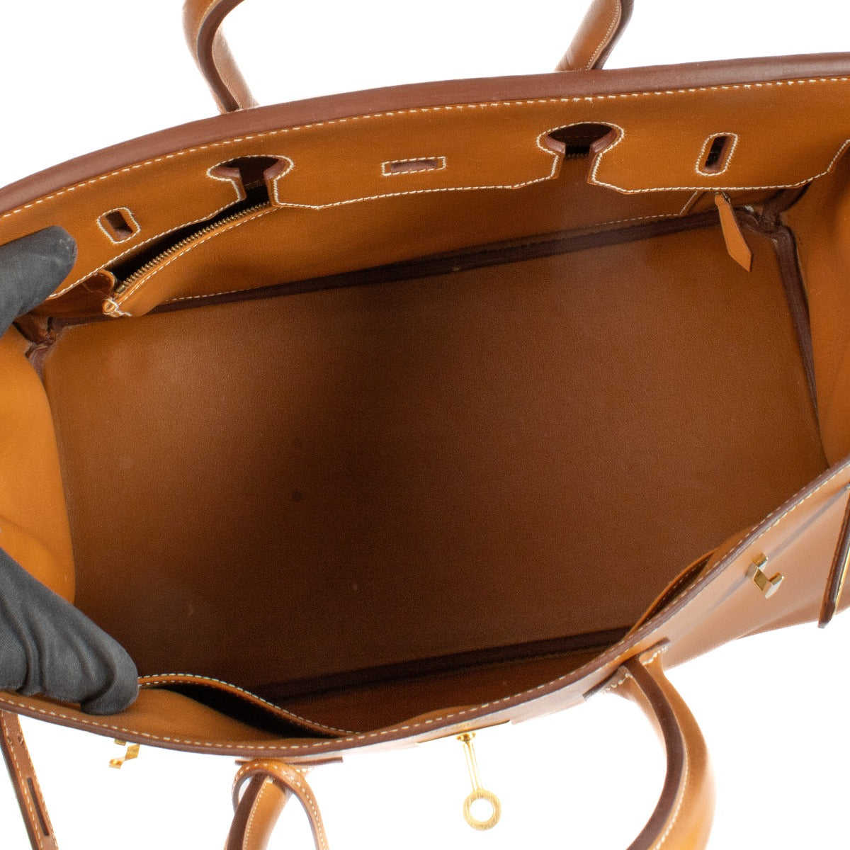 Shop vintage second hand designer luxury Hermès Birkin 35 Gold Gulliver GHW