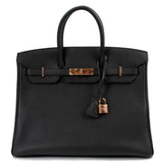Hermès Birkin 35 Black Togo ROSE GHW