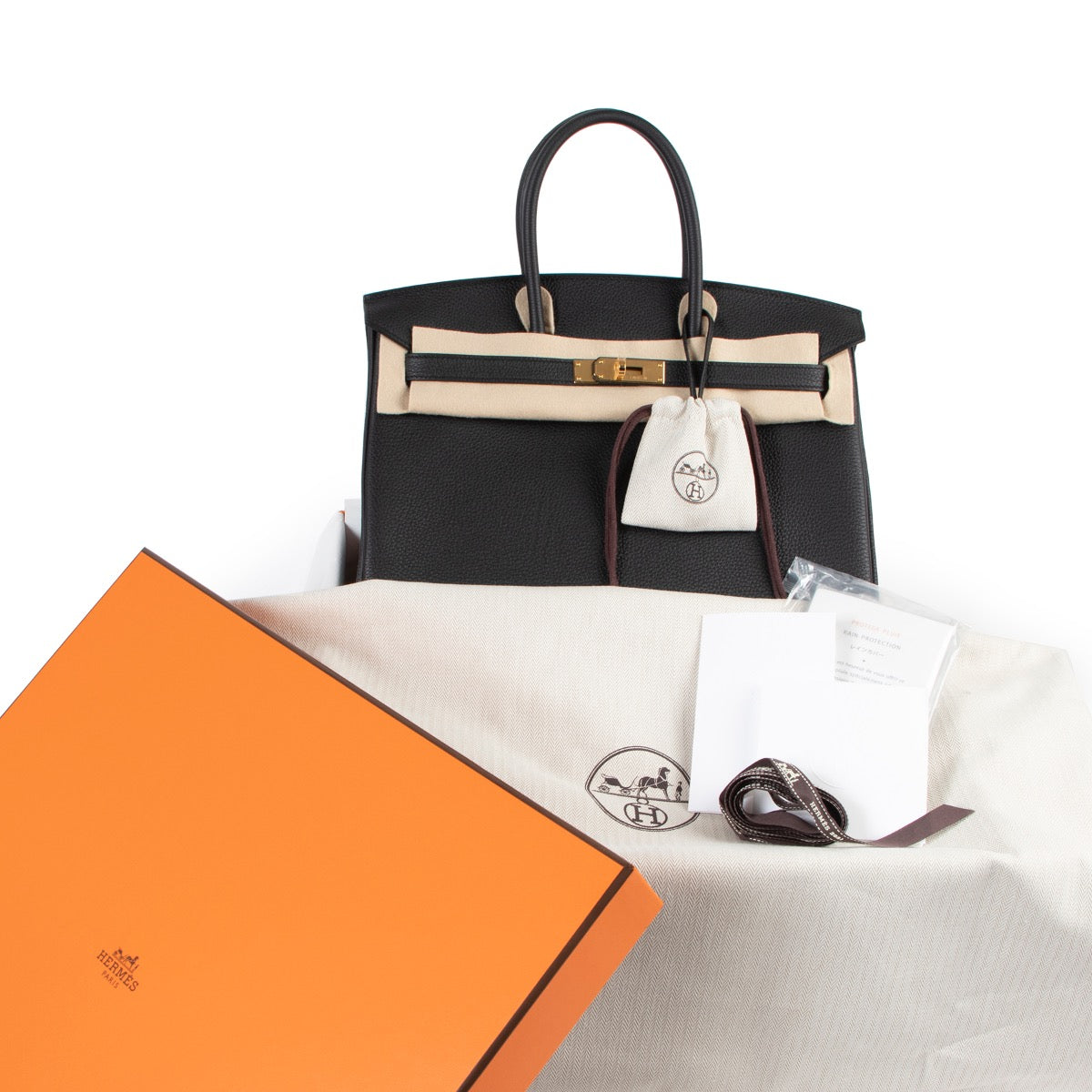Hermès Birkin 35 Black Togo GHW