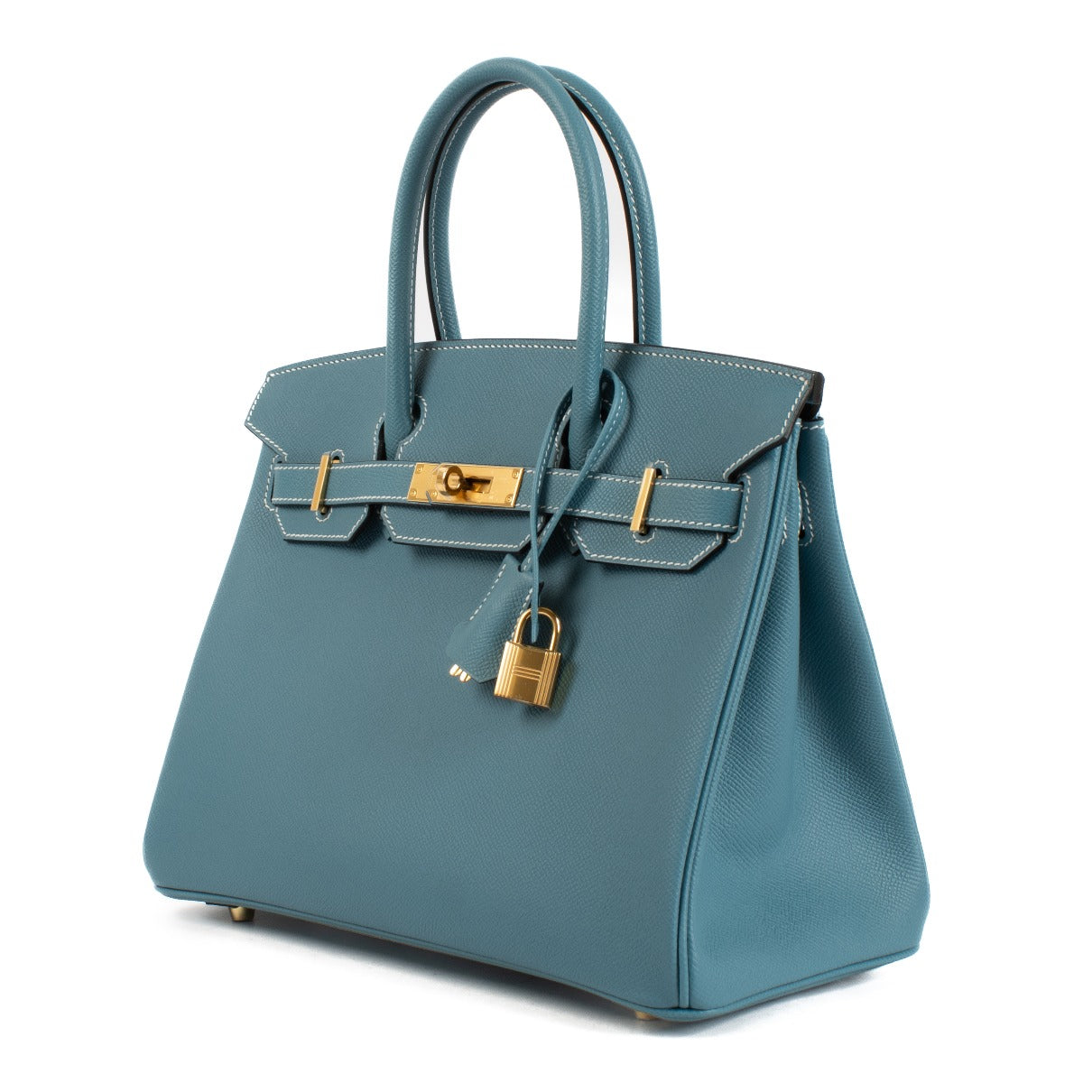 2024 Hermès Birkin 30 New Bleu Jean Epsom Gold Hardware second hand brand new store fresh on www.labellov.com