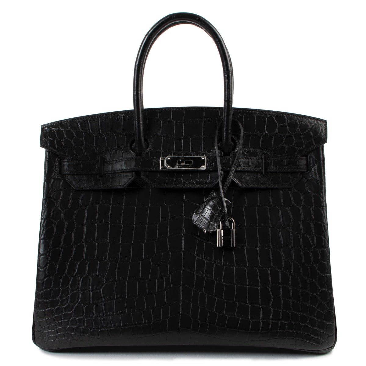 shop safe very wanted Hermes *LIMITED* Birkin 35 So Black Matte Niloticus Crocodile