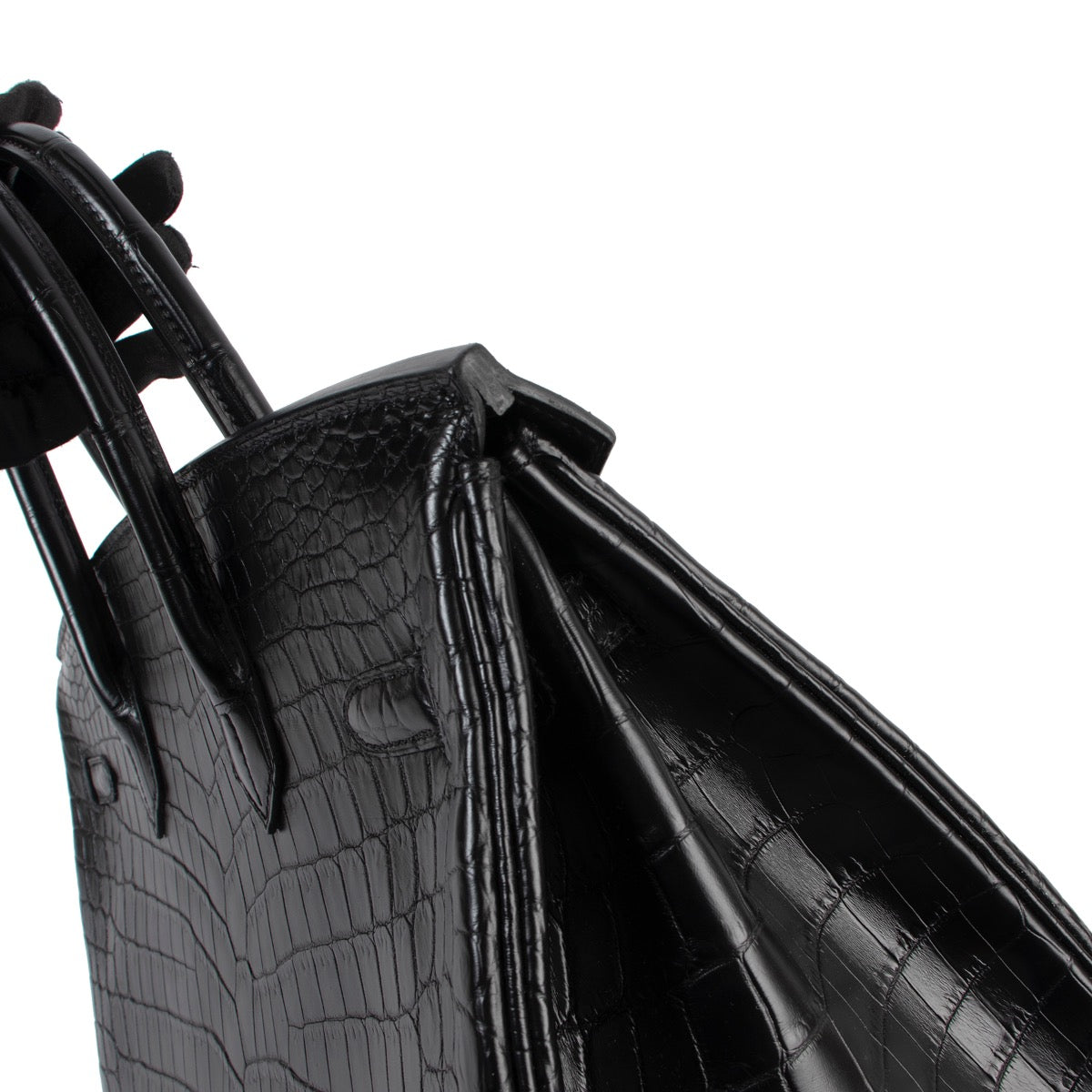 Hermes *LIMITED* Birkin 35 So Black Matte Niloticus Crocodile 100% authentic