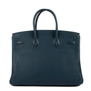 Hermès 2010 Birkin 35 Bleu Colvert