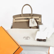 Authentic second hand brand new 2016 Hermès Birkin 35 Etoupe Togo PHW on www.labellov.com