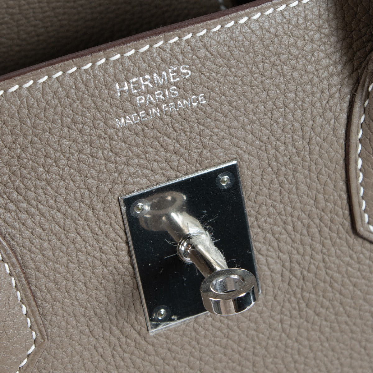 Authentic second hand brand new 2016 Hermès Birkin 35 Etoupe Togo PHW on www.labellov.com