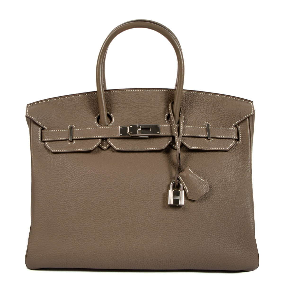 Authentic second hand Hermès Birkin 35 Etoupe Togo on www.labellov.com