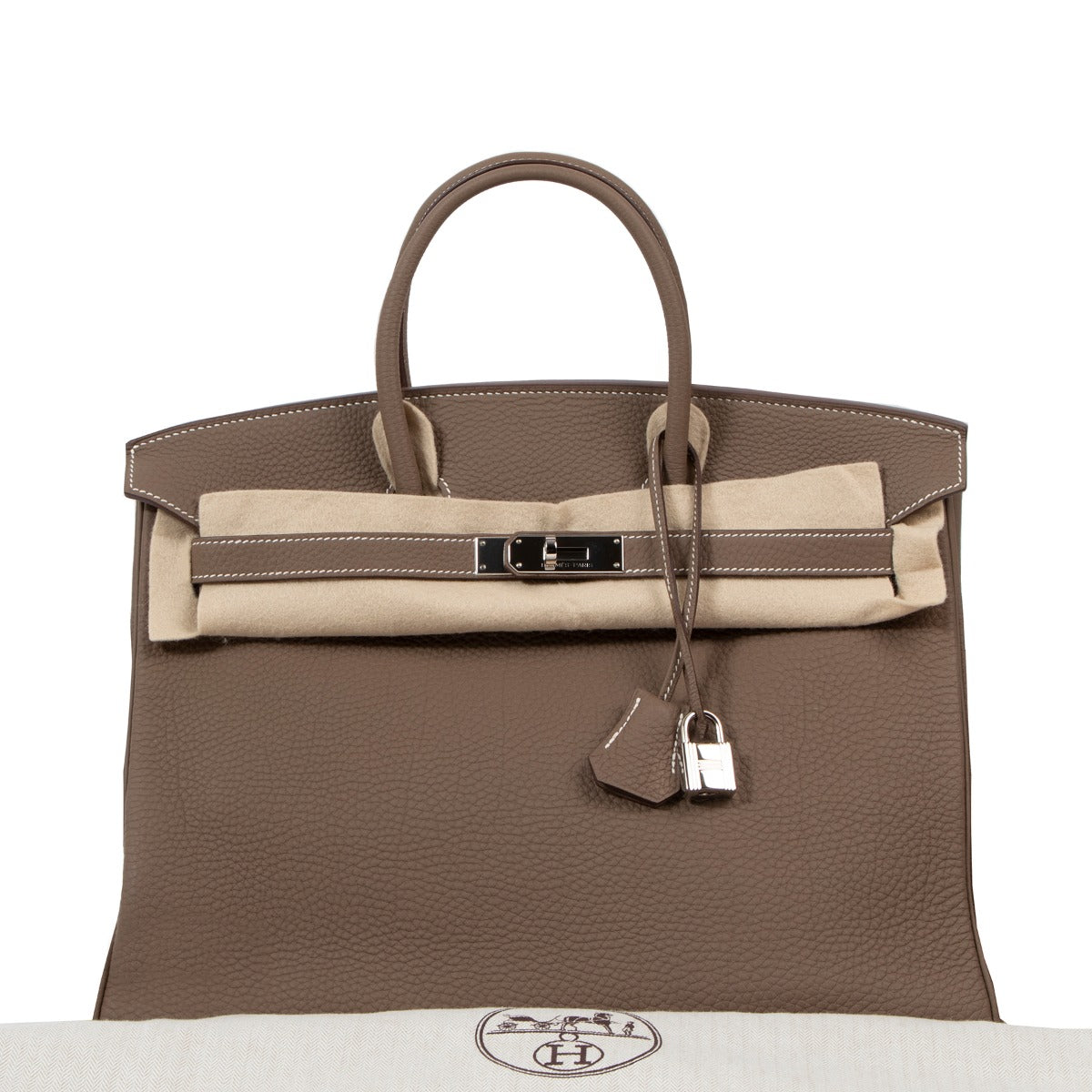 Hermès Birkin 35 Etoupe Togo Palladium Hardware