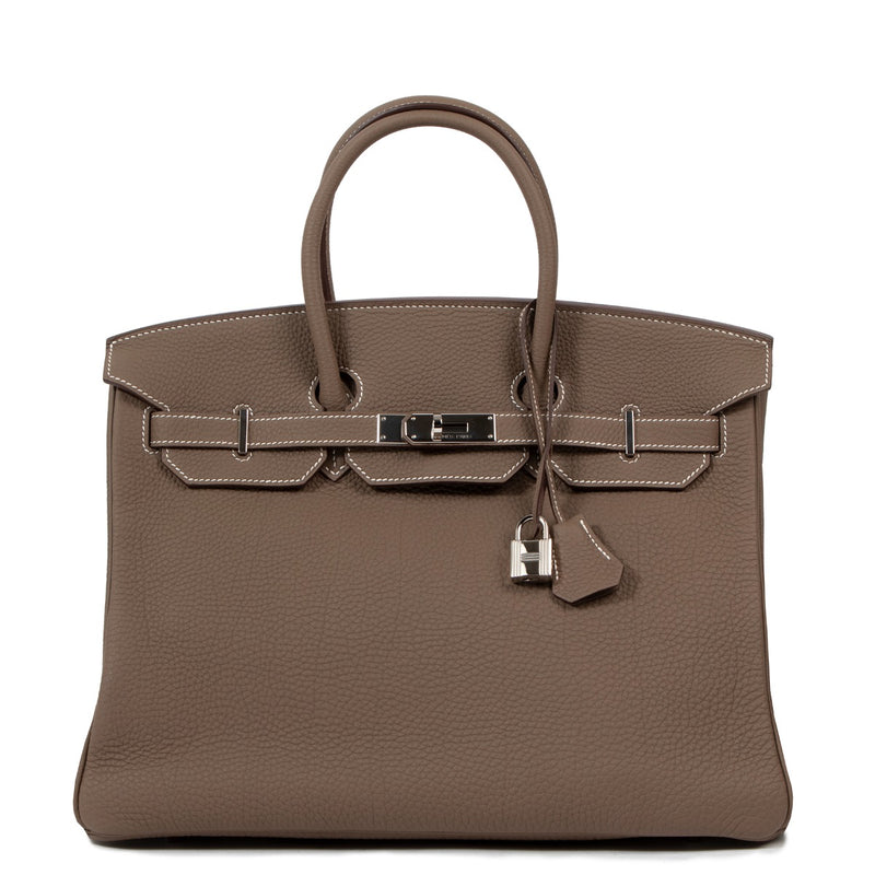 Hermès Birkin 35 Etoupe Togo Palladium Hardware