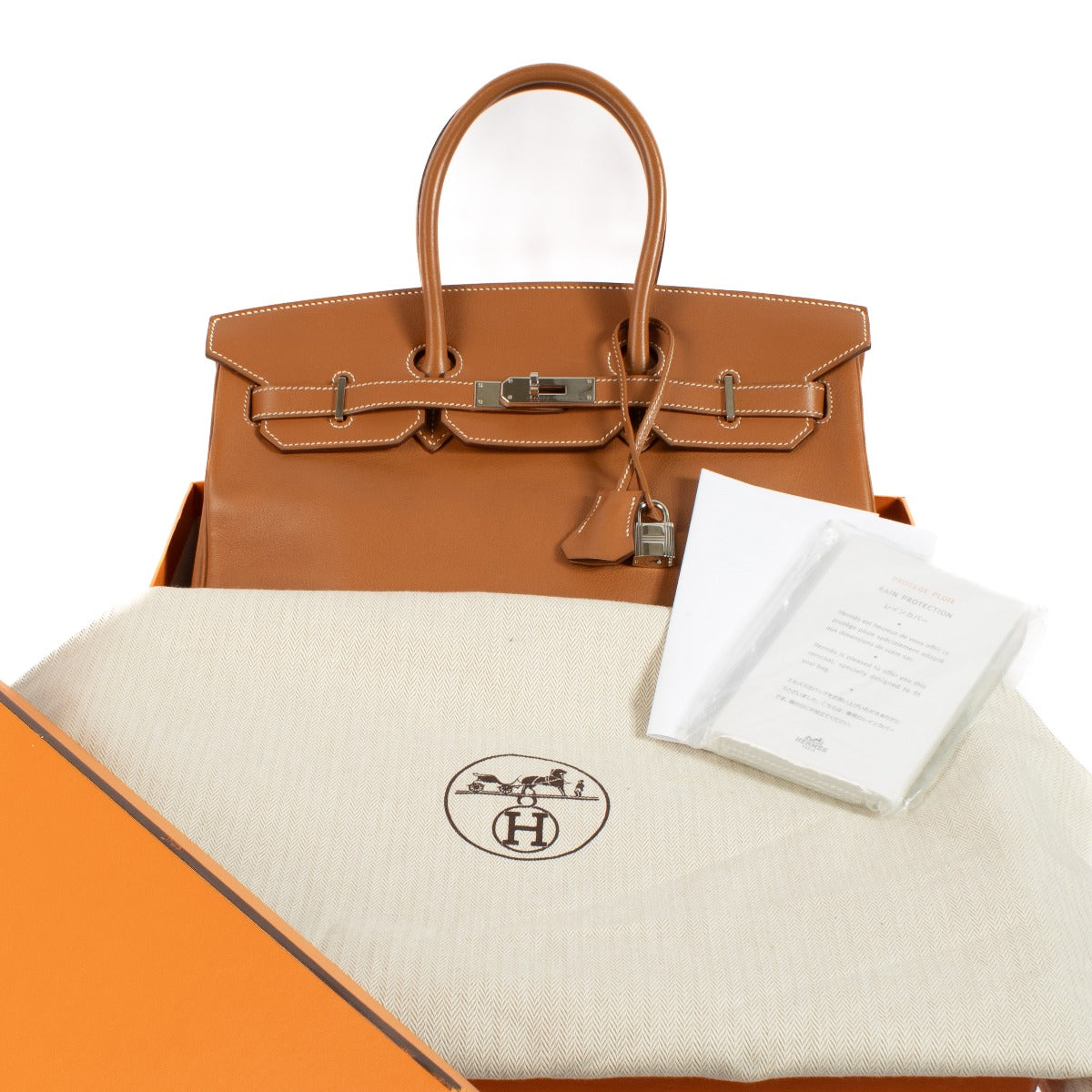 Authentic second hand vintage 2006 Hermès Birkin 35 Gold Swift on www.labellov.com