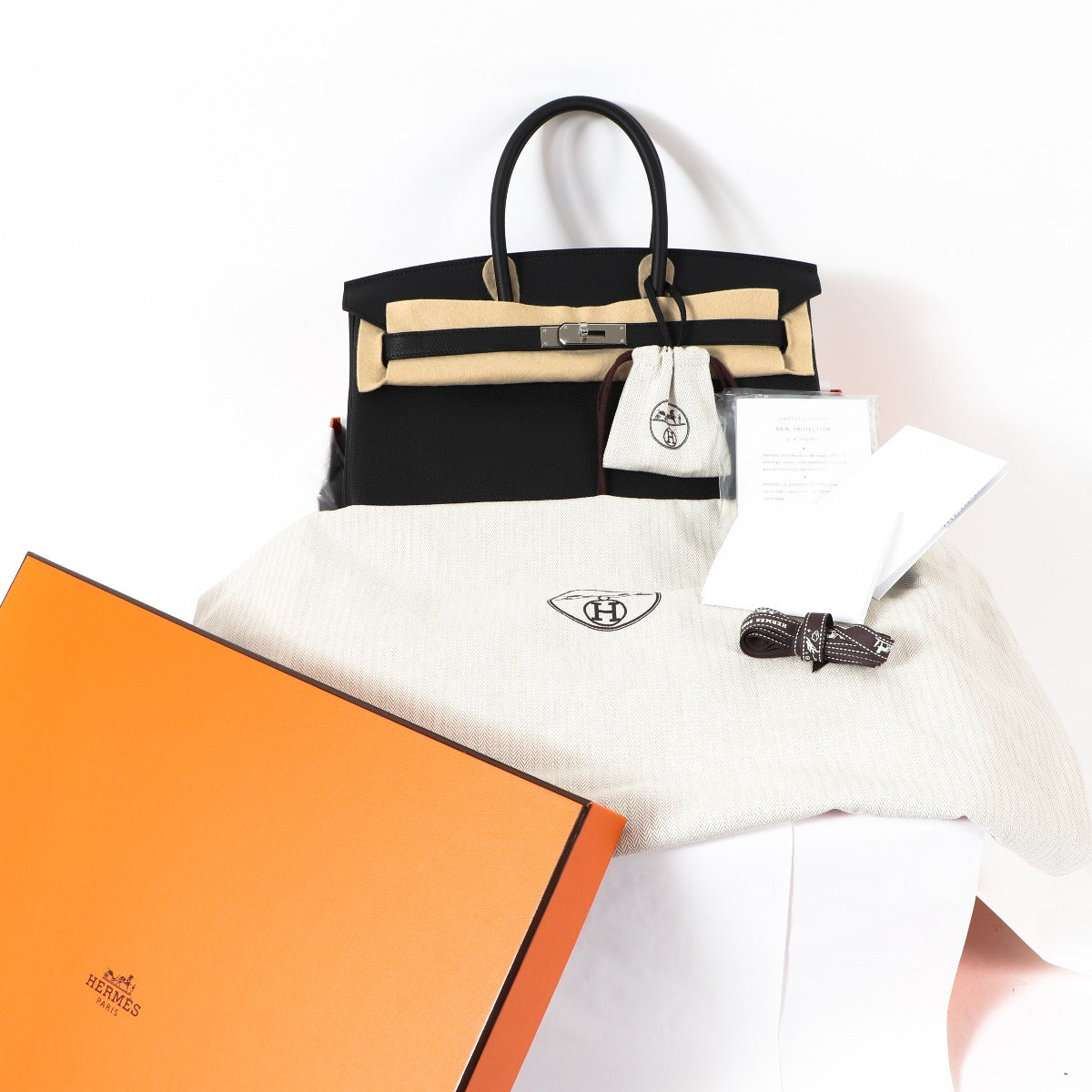 Hermès Birkin 35 Black Togo Palladium Hardware