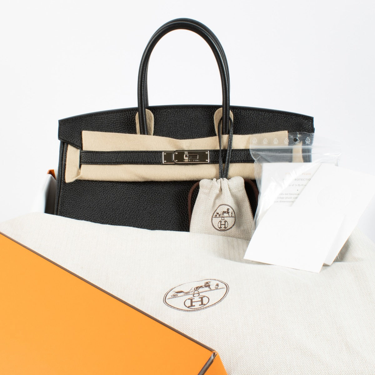 Shop 100% authentic secondhand Hermès Birkin 35 Black Togo PHW on Labellov.com