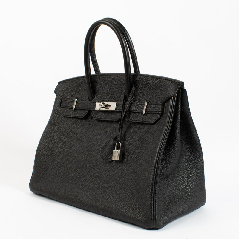 Shop 100% authentic secondhand Hermès Birkin 35 Black Togo PHW on Labellov.com