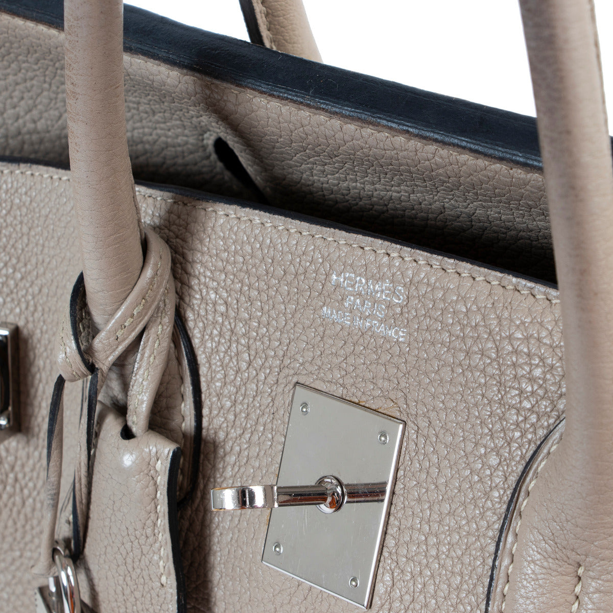 Hermès Birkin 35 Gris Tourterelle Taurillon Clemence Doublure Chevre Pigmente PHW