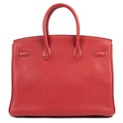 Hermes Birkin 35 Togo Rouge Grenat PHW secondhand for the best price