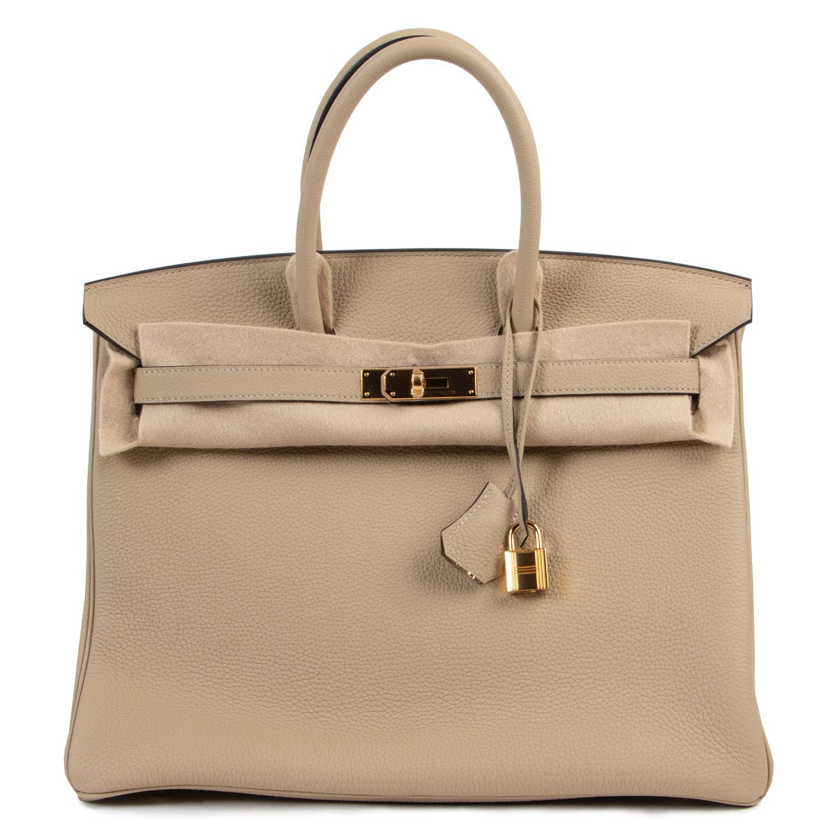 Shop safe online at Labellov in Antwerp this 100% authentic Hermès Birkin 35 Trench Togo GHW in brand new condition at the right price.