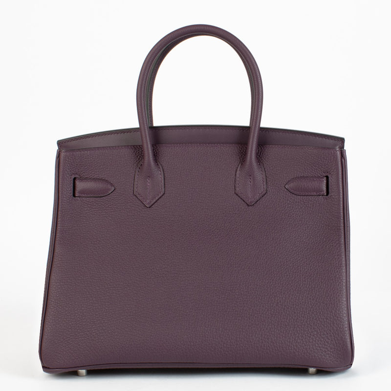 Hermès Birkin 30 3 En 1 Cassis/Chai Togo/Toile Militaire/Swift PHW