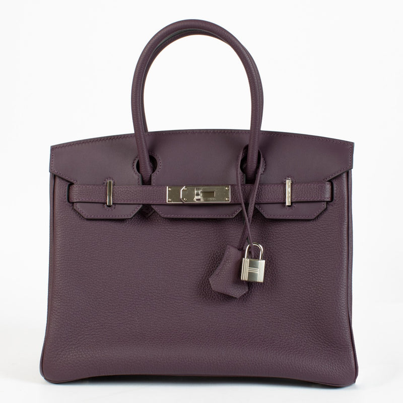 Hermès Birkin 30 3 En 1 Cassis/Chai Togo/Toile Militaire/Swift PHW