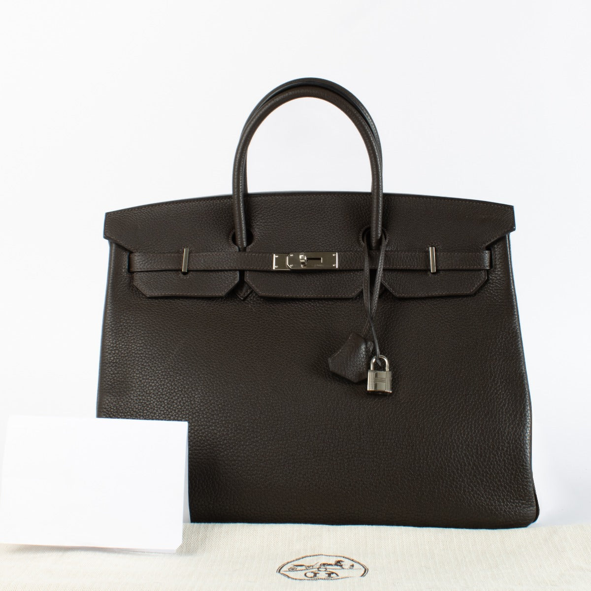 Hermès Birkin 40 Ebene Clemence PHW