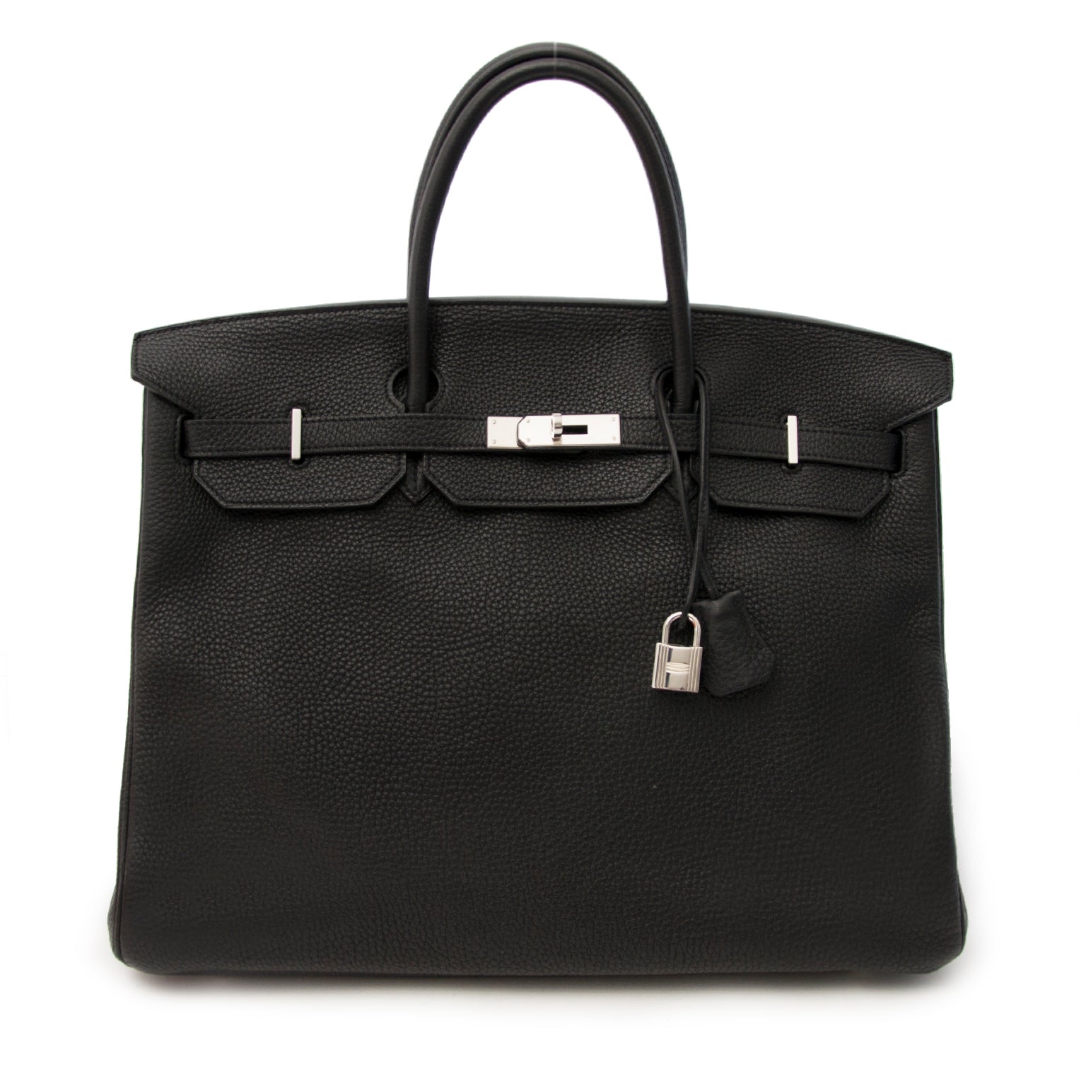shop safe online secondhand designer Hermes Birkin 40 Black Togo PHW at the best price