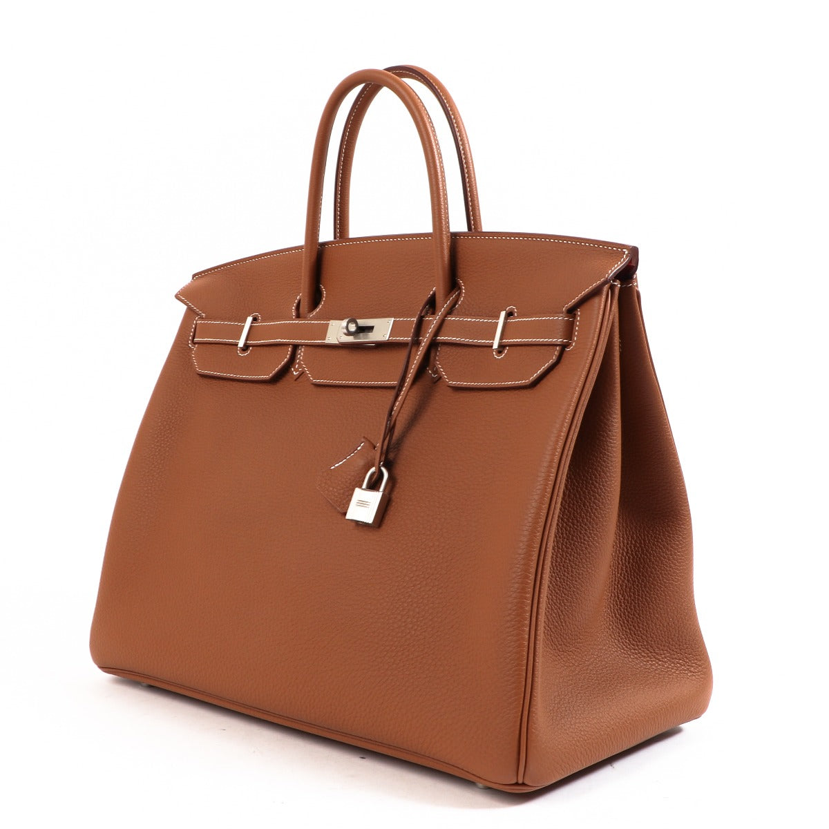 Hermès HSS Birkin 40 Gold/Orange Poppy Togo Brushed Palladium Hardware