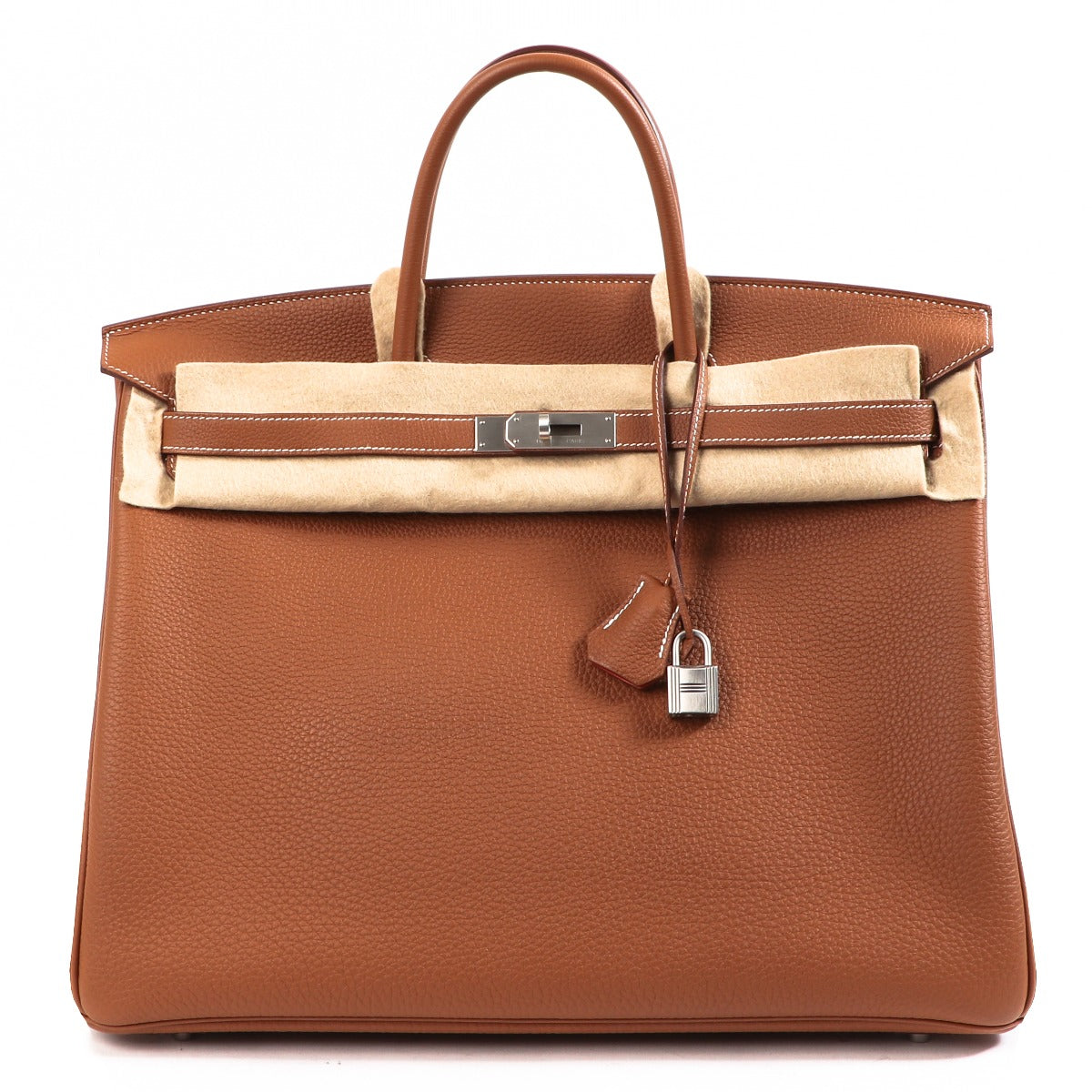 Hermès HSS Birkin 40 Gold/Orange Poppy Togo Brushed Palladium Hardware