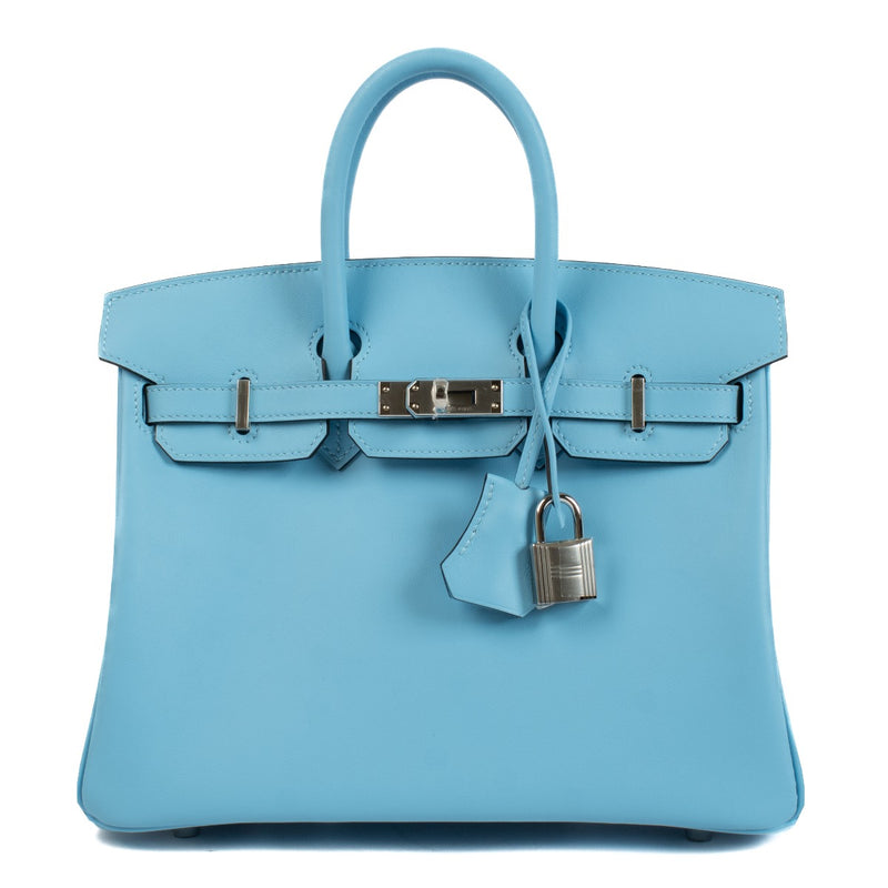 Shop brand new store fresh 2024 Hermès Birkin 25 Celeste Swift on www.labellov.com