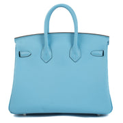 Hermès Birkin 25 Celeste Swift