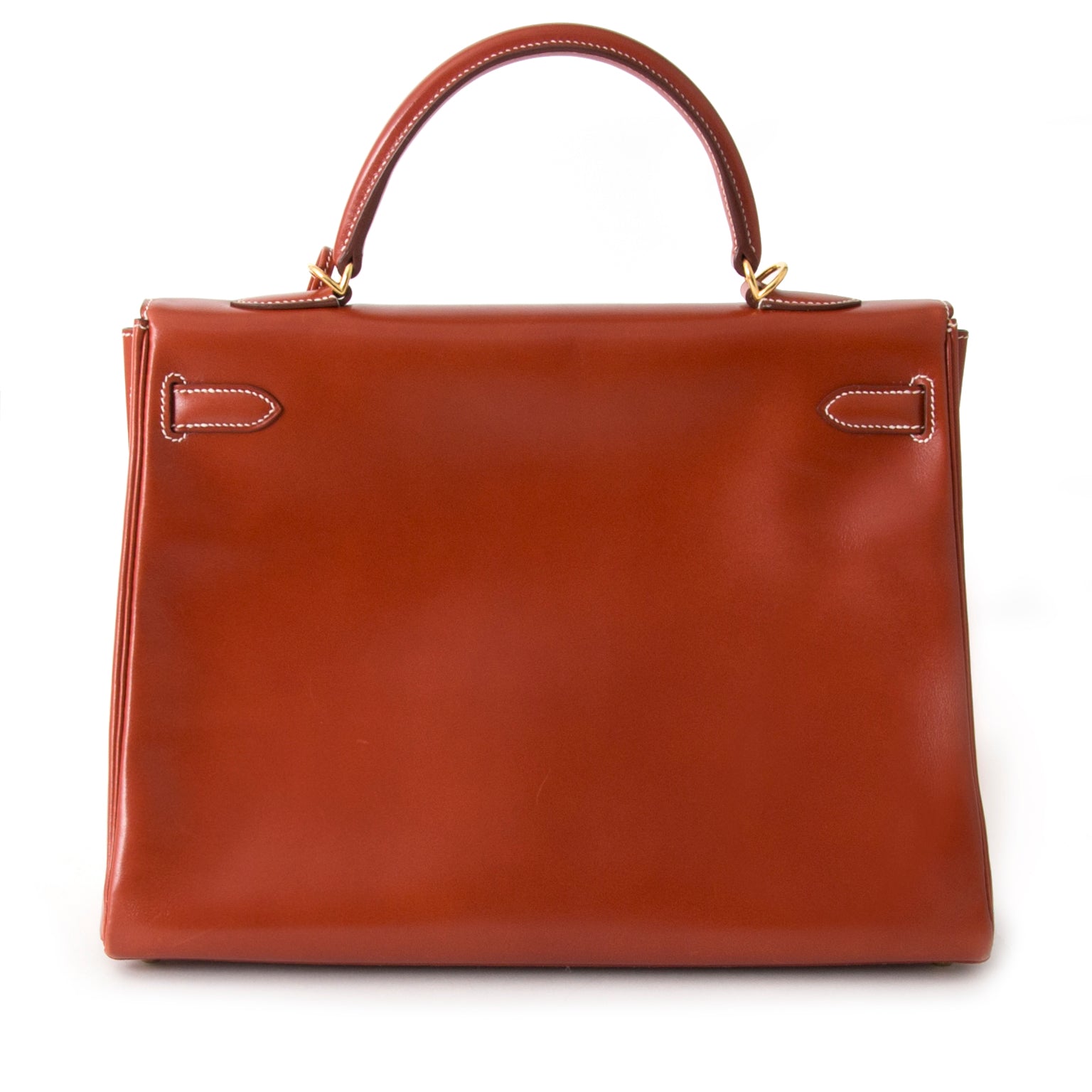 acheter en ligne comme neuf Hermès Kelly Brique Box Calf 35 GHW pour le meilleur prix site en ligne labellov.com