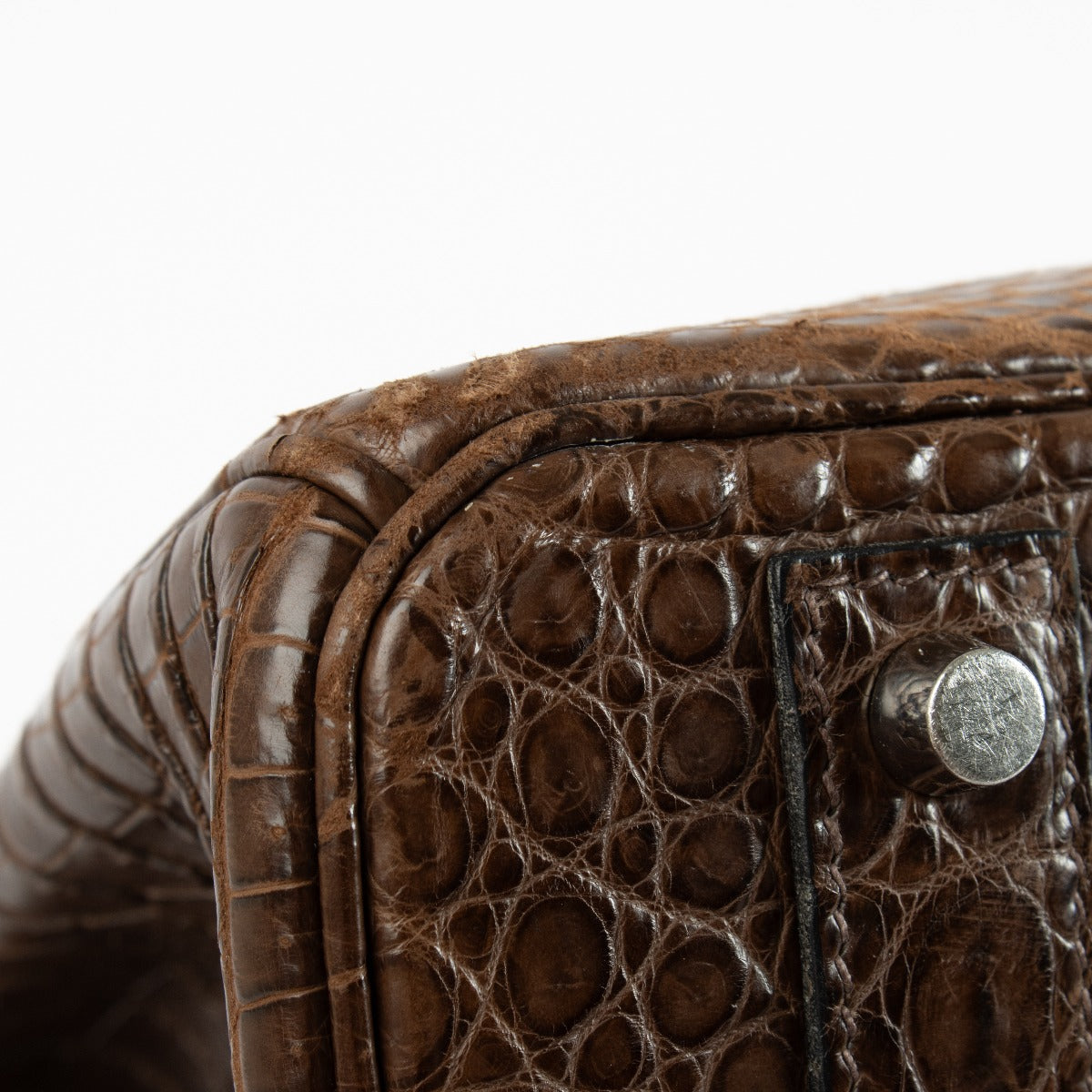 Hermès Birkin 40 Gris Elephant Mat Krokodil Porosus PHW