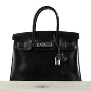 shop 100% authentic second hand Hermès Birkin 30 Black Box PHW on Labellov.com