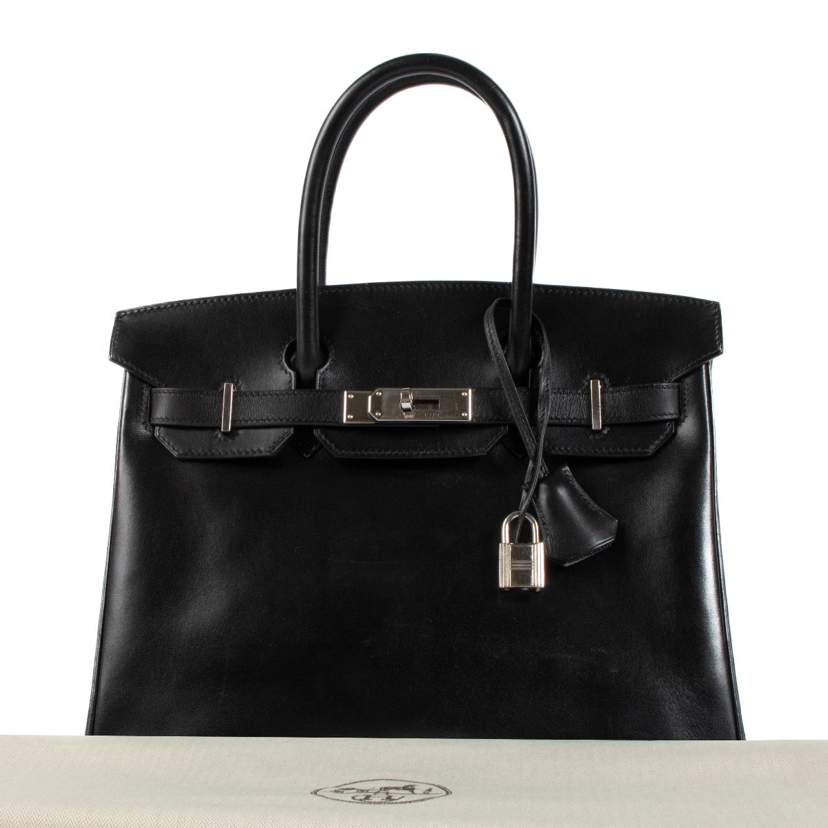 shop 100% authentic second hand Hermès Birkin 30 Black Box PHW on Labellov.com