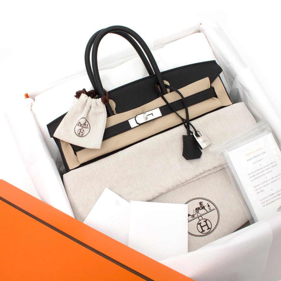koop veilig online aan de beste prijs Brand New Hermes Birkin Black Togo 35 PHW webshop en boetiek antwerpen