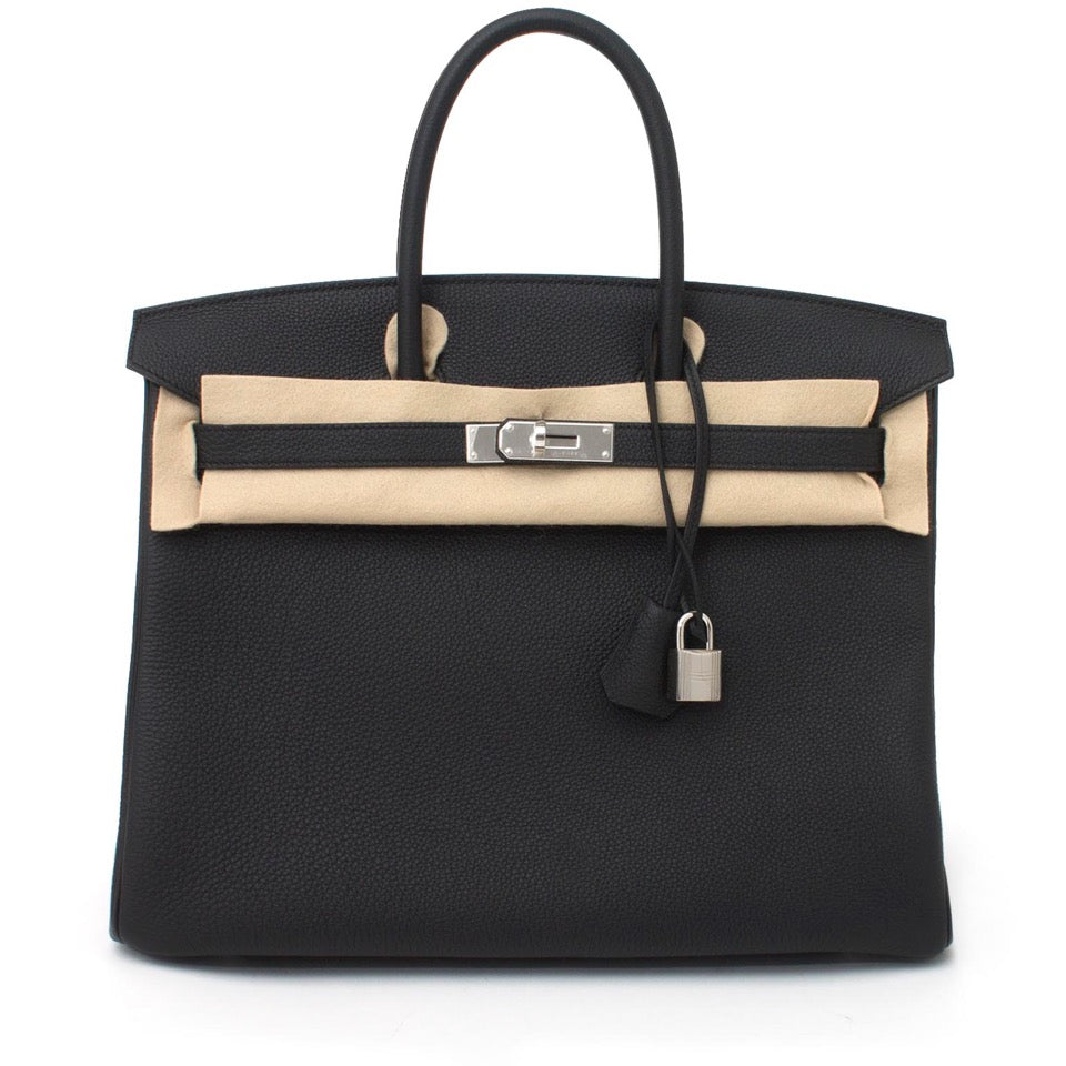 real real 100% authentic store fresh with receipt Brand New Hermes Birkin Black Togo 35 PHW