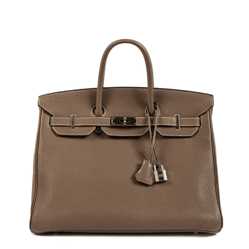 Hermès Birkin 35 Etoupe Togo Palladium Hardware