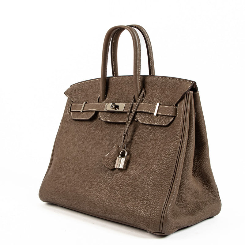Authentic second hand Hermès Birkin 35 Etoupe Togo on www.labellov.com