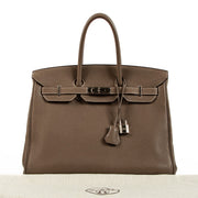Authentic second hand Hermès Birkin 35 Etoupe Togo on www.labellov.com