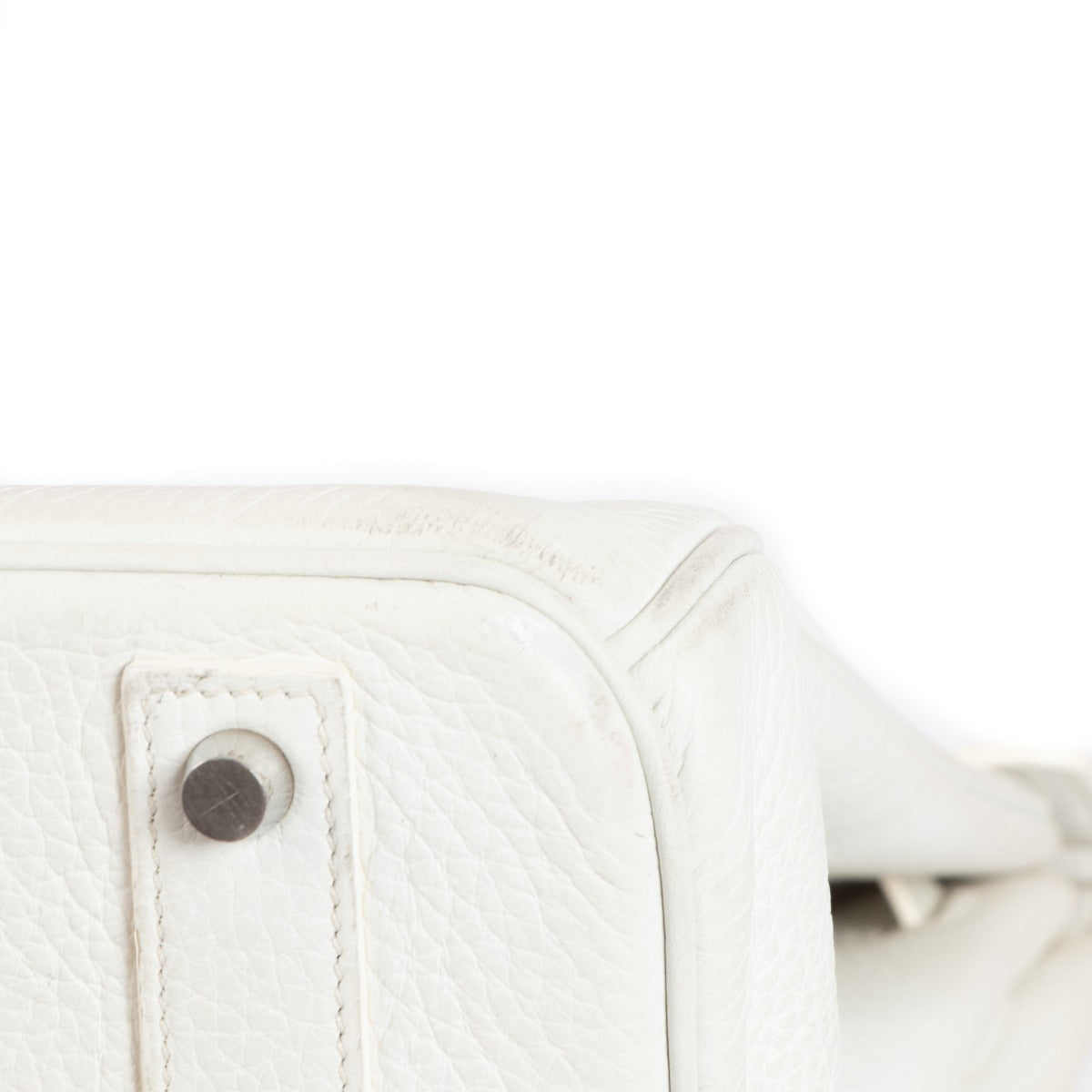 Pre-owned Hermès 2012 Birkin 40 White Clemence on www.labellov.com